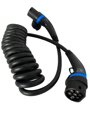 EV EXPERT cable de carga en espiral TYPE 2 | 32A | 3phase | 22kW | 5 - 8m