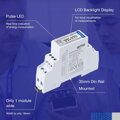 Eastron - Medidor de potencia en carril DIN SDM120-MODBUS MID