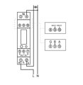 Eastron - Medidor de potencia en carril DIN SDM120-MODBUS MID