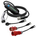 Cargador portátil para vehículos eléctricos E-PRO (3en1) Tipo 2 - Schuko / CEE 5-pin / Tipo 2 | 16A | 3-fase | 11 kW | WiFi | App | 5m