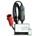 Cargador portátil para vehículos eléctricos E-PRO (3en1) Tipo 2 - Schuko / CEE 5-pin / Tipo 2 | 16A | 3-fase | 11 kW | WiFi | App | 5m
