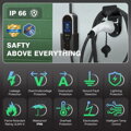 ZENCAR E-PRO (3en1) Cargador Portátil EV Tipo 2 - Schuko / CEE 5-pin / Tipo 2 | 16A | 3-fase | 11 kW | WiFi | App | 5m