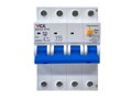 Interruptor diferencial con protección contra sobrecorriente (RCBO) - Ev32-63: 3P+N / 32-63A / 30mA / Tipo A / C caracter.