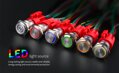 Stainlees steel Button RGB Led Diod