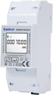 Eastron - Medidor de potencia en carril DIN SDM230-MODBUS MID