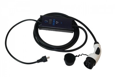 EVELINE II - Cargador portátil inteligente TIPO 2 (RCD FI A-EV) | 16 - 32A | 1phase | 3,6 - 7,4kW | 5 - 8m