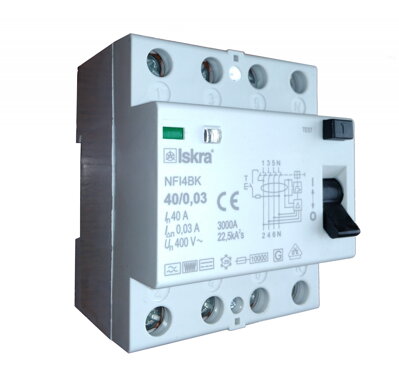 Interruptor de corriente residual Tipo B - NFI4BK