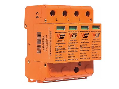 Dispositivo de protección contra sobretensiones VCX L1-4-C AC Clase T2 (C) 4P 20kA Professional