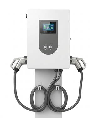 EVEBOOM 40 / 60 kW | 2x CCS2 (OCPP, Wifi, LCD, tarjetas RFID, cable de 5 m, 133-200 A, 200-1000 V)