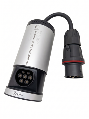 Adaptador de pared portátil EVE GO Box II Tipo 2 - CEE 32A - 22kW (carcasa de aluminio)