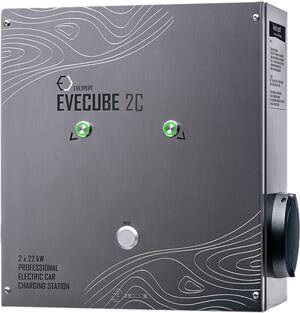 EVECUBE 2C - 2x22kW AC estación de carga (OCPP 1.6 + Smart WebServer + consumption measurement + WiFi)