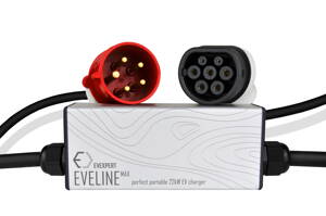 EVELINE Max - Cargador portátil inteligente TIPO 2 - CEE 5-PIN | 32A | 3phase | 22kW | 5 - 8m