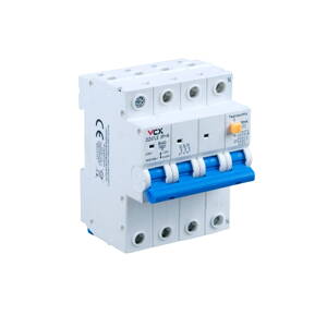 Interruptor diferencial con protección contra sobrecorriente (RCBO) - Ev32-63: 3P+N / 32-63A / 30mA / Tipo A / C caracter.